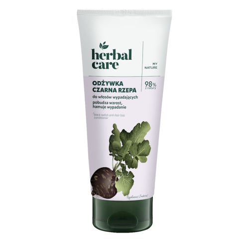 HERBAL CARE Odżywka CZARNA RZEPA do włosów wypadających tuba 200ml FARMONA