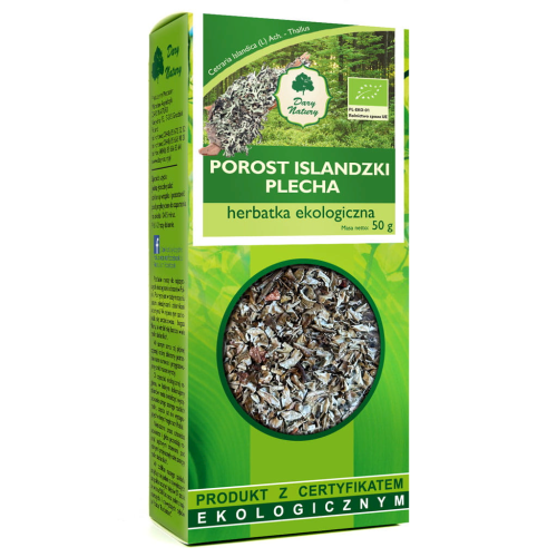 Porost islandzki plecha BIO 50g DARY NATURY