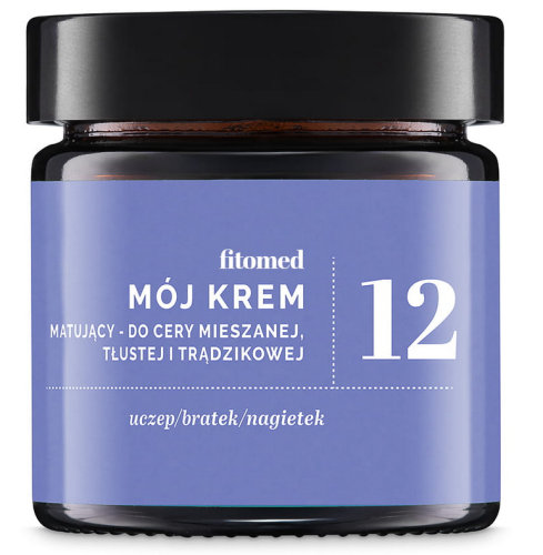 Mój krem 12 matujący do cery mieszanej, tłustej i trądzikowej 55g FITOMED