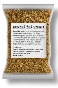 Żeń-szeń korzeń 25g FLOS