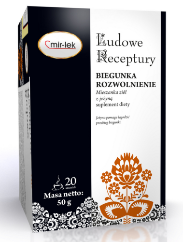 LUDOWE RECEPTURY biegunka, rozwolnienie 30 saszetek MIR-LEK