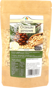 PIĘĆ PRZEMIAN Orzeszki piniowe surowe bezglutenowe 100g