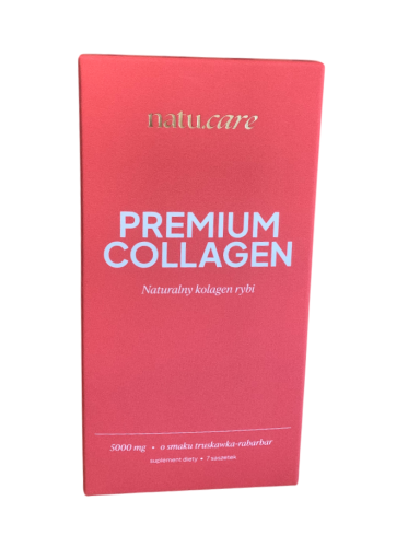 Kolagen Premium truskawka-rabarbar 5000mg 7 saszetek NATU.CARE