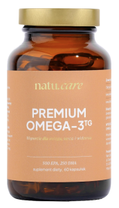 Omega-3 TG 750mg Premium 500 EPA, 250 DHA 60kaps. NATU.CARE