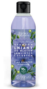 Szampon lniany do włosów łamliwych i słabych 300ml BARWA NATURALNA