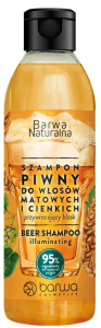 Szampon piwny do włosów matowych i cienkich 300ml BARWA NATURALNA