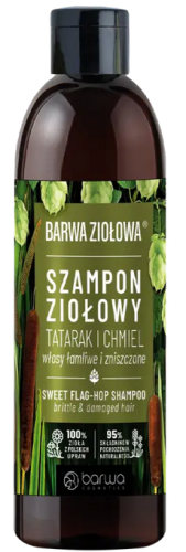 Szampon tatarak i chmiel do włosów łamliwych i zniszczonych 250ml BARWA ZIOŁOWA
