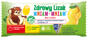 Zdrowy lizak Mniam-Mniam bez cukru cytryna 1 szt. STARPHARMA