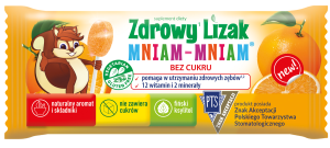 Zdrowy lizak Mniam-Mniam bez cukru pomarańcza 1 szt. STARPHARMA