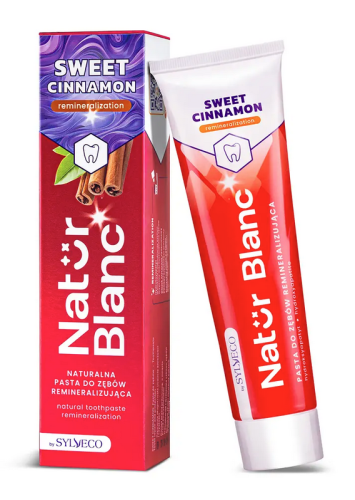 NATUR BLANC Pasta do zębów SWEET CINNAMON remineralizująca 100ml SYLVECO