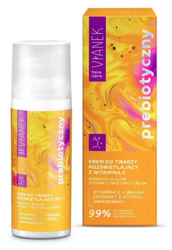 VIANEK Prebiotyczny krem do twarzy rozświetlający z witaminą C 50ml SYLVECO