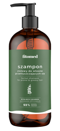 Szampon ziołowy do włosów przetłuszczających się 500g FITOMED