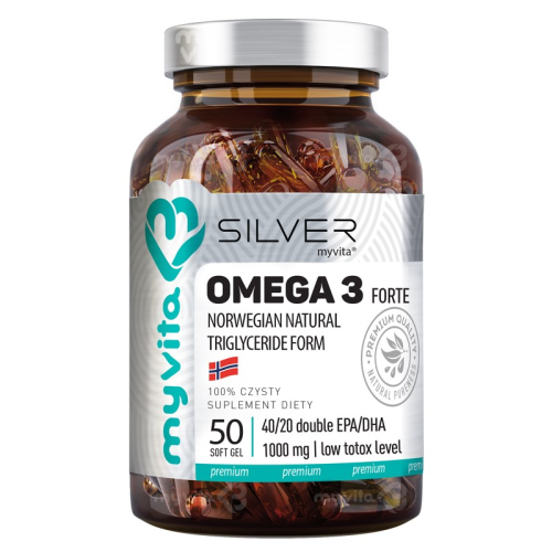 SILVER Omega 3 Forte 1000mg (400 EPA, 200 DHA) 50 kaps. MyVita