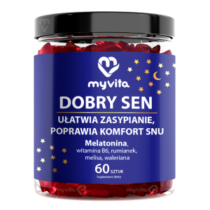 MyVita Żelki Dobry sen 60 sztuk - naturalne żelki z pektyny cytrusowej