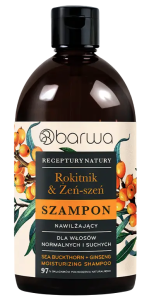 Szampon rokitnik & żeń-szeń nawilżający 380ml BARWA RECEPTURY NATURY
