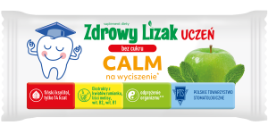 Zdrowy lizak Uczeń bez cukru Calm na wyciszenie jabłko-mięta 1 szt. STARPHARMA