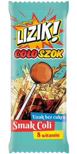 Lizik COLOSZOK lizak bez cukru smak coli 1 szt. STARPHARMA