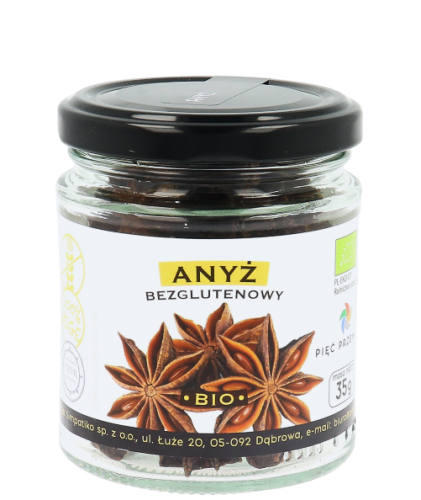PIĘĆ PRZEMIAN Anyż gwiazdki bezglutenowy BIO 35g