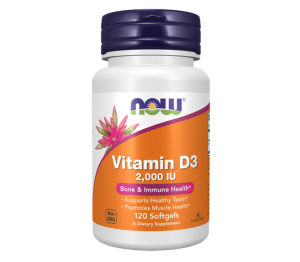 NOW FOODS Witamina D-3 2000 IU 120kaps.
